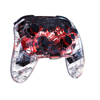 Turtle Beach - Manette de gaming RGB sans fil Afterglow pour Nintendo Switch 2 - Transparente-Luminosité et couleurs réglables avec quatre modes d'éclairages prédéfinis 