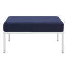 Modway - Harmony Sunbrella Terrasse extérieure Aluminium Ottoman in Marine-Assemblée requise