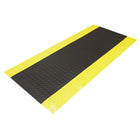 Edgewood - Tapis Foam Fusion Anti-Fatigue Avec Surface Laminée à Motifs De Losange - 2 pi l x 3 pi L x 5/8 po P - Noir/Jaune-Pour Usage Moyen