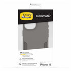 OtterBox - Étui Commuter MagSafe avec Contrôle de la Caméra pour iPhone 17 - Bois de Coton Glen (Brun)-Les pare-chocs autour de la caméra protègent contre les coups violents