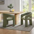 Modway - Oslo Tonneau Tissu tapis Chaise d’accent pour salle à manger - Feuille-Glissières de plancher sans marquage