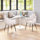 Zuo - Noosa Chaise de salle à manger - Ivoire - Ensemble de 2-Dimensions: 22,0 po L x 22,0 po L x 34,3 po H