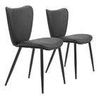Zuo - Prestige Chaise de salle à manger - Noir - Ensemble de 2-Assemblage requis