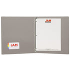 JAM PaperMD – Cartable à 3 anneaux Designders, 1 po, gris fumée, 4/paquet-5