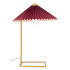 Zuo - Charo Lampe de table - Red/Or-13.8 po L x 13.8 po L x 19.1 po H