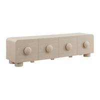 Modway - Sonnet 69 po Profil bas Meuble TV, Frêne-Console multimédia à profil bas