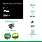 CIG - Cartouche de toner CB435A HP 35A remise à neuf - rendement standard - noir- Écologique : Remanufacturé à partir d'une cartouche HP originale recyclée