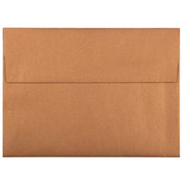  JAM Paper Enveloppes d'invitation métalliques A6 - 4,75 x 6,5 po - Stardream Copper - paquet de 25-Couleur : Cuivre Stardream