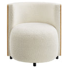 Modway - Solis Boucle Chaise d’accent - Ivoire naturel-10