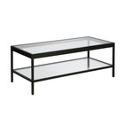 Hudson&Canal - Table basse rectangulaire Alexis (45 po de largeur) - Bronze noirci-Un design contemporain moderne pour votre salon, votre bureau et plus encore