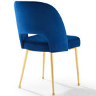 Modway - Rouse Salle à manger Fauteuil d’appoint Ensemble de 2 - Marine-Rembourrage en mousse dense