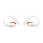 JBL - Endurance Peak 4 Écouteurs de sport sans fil avec réduction de bruit - Blanc / Orange-Le son Pure Bass de JBL avec son spatialisé