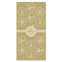 Geographics - Or Flocons de Neige Sceaux - 1,25 po - 40 Pqt-Sceaux de Noël pour l'artisanat, la correspondance, les cartes et plus