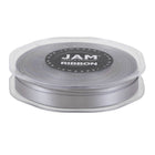 JAM Paper - Ruban de satin double face - 3/8" de large x 25 m - Argent-Notre ruban décoratif est fabriqué à partir de satin double face de la plus haute qualité, avec une finition lisse !