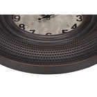 Monarch Specialties - Horloge - 20 po Rond - Horloge Murale - Brun Antique - Transitionnel-Aucun assemblage n'est nécessaire, il suffit d'insérer une pile XAA (non incluse) pour une transformation murale instantanée