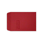 LUX - Enveloppes à fenêtre à bout ouvert, 9 x 12 po, rouge rubis, 250/boîte (LUX-1590-18-250)-Les enveloppes à fenêtre ouverte de 9 x 12 pouces sont parfaites pour l'envoi de documents, catalogues, publipostages, matériel promotionnel et brochures.