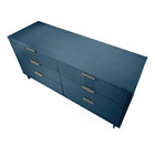 Manhattan Comfort - Granville commode double large moderne 55,04 po - bleu minuit-Garantie limitée du fabricant de 30 jours