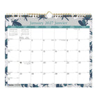Blueline - 2027 Calendrier mural mensuel Tiles - 15 po x 12 po - bilingue-12 mois, de janvier à décembre