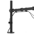 Kanto - Support de bureau pour moniteur simple - Clips de gestion des câbles - Noir-Clips de gestion des câbles inclus