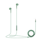 Basic Tech Écouteurs filaires avec contrôle du volume et microphone intégré -Sauge-Confortable