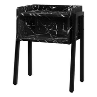 Monarch Specialties - 3590 Table D'Appoint - 23 po H/Marbre Noir/Metal Noir-1