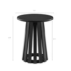 Manhattan Comfort - Ensemble de 2 tables basses et d’appoint Layla modernes - Noir-La finition effet bois apporte une élégance organique