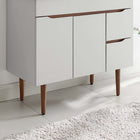 Modway - Harvest 36" Armoire de toilette de salle de bain (lavabo non inclus) - Noyer gris-Deux tiroirs de rangement