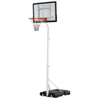 Soozier – Panier de basketball portatif avec panneau de 32,3 po-Cadre en acier solide avec panneau arrière en PC – solide et durable 
