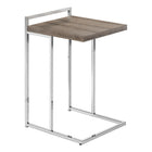 Monarch Specialties - 3638 Table D'Appoint - 25 po H/Taupe Fonce/Metal Chrome-1