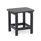 Backyard Lifestyles - Table d'appoint - Noir-Polystyrène durable et résistant aux intempéries de type HIPS, polystyrène à haute résistance aux chocs.