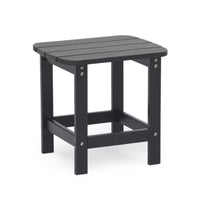 Backyard Lifestyles - Table d'appoint - Noir-Polystyrène durable et résistant aux intempéries de type HIPS, polystyrène à haute résistance aux chocs.