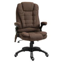 Vinsetto - Chaise de bureau de massage avec vibrations 6 points - brun-6 points de massage par vibrations pour détendre votre corps