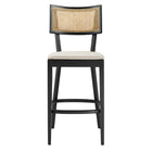 Modway - Caledonia Tabourets de bar - Noir beige - Ensemble de 2-8