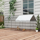 PawHut - Cage pour petits animaux 87 po pour poules, lapins, chinchillas-Avec 2 portes principales et 2 portes latérales, vous pouvez accéder facilement à vos animaux 