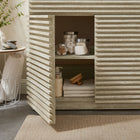 Modway - Render 36" Faux travertin Armoire de toilette de salle de bain (évier non inclus) - Travertin-5