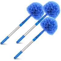 Gritt Commercial - Brosse chasse-toiles - Brosse pour coins de 6 11/16 po - Manche de 20 po - Lot de 3-Idéale pour atteindre facilement les coins et les espaces étroits
