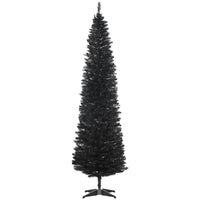 HOMCOM - Arbre de Noël - arbre de Noël fin avec branches réalistes-L'arbre de Noël artificiel a un style fin 