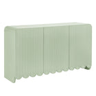 Modway - Dahlia Cannelées et festonnées Armoire de rangement de buffet - Sage-Buffet de rangement d’accent