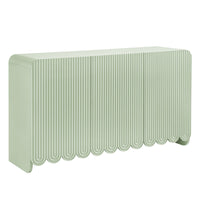 Modway - Dahlia Cannelées et festonnées Armoire de rangement de buffet - Sage-Buffet de rangement d’accent