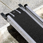 HOMCOM - rampe télescopique pour fauteuil roulant 8 pi pour marches intérieures et scooters de mobilité - argent-Vendues par paire pour une solution complète d'accès en fauteuil roulant 