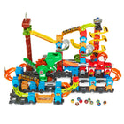 VTech - Circuit de course à sensations fortes Marble Rush T-Rex Dino-Construisez trois modèles différents à l'aide des blocs codés par couleur et du guide facile à suivre, ou créez votre propre modèle pour explorer les compétences STEAM. 