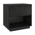 Hudson&Canal - Table de chevet Karten 24" - Grain noir-Design contemporain moderne pour votre chambre, votre suite d'invités ou partout où vous avez besoin d'un peu de rangement supplémentaire