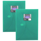 C-Line - Enveloppes réutilisables XL, fermeture de crochet et de boucle, 8 1/2 x 11, couleurs assorties, 10 par pack, 2 packs-La couverture translucide permet de voir le contenu de l'extérieur, de sorte que l'enveloppe peut être facilement identifiée.