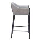 Zuo - Andover Tabouret de bar - Gris ardoise-Garantie limitée de 3 ans