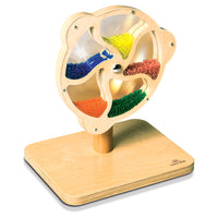 Learn Well - YUSE0271 Roue à billes rotative-Les bébés et les tout-petits seront curieux et apprécieront d'explorer ce qui se passe lorsque vous tournez lentement la roue, le doux son de pluie produit par les perles apaisera.
