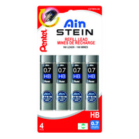Pentel – Mines de rechange Ain Stein - 0,7 mm - HB - Paquet de 160-Plomb incassable d’une formule exclusive