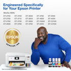 Epson - Bouteille d'encre T502 - Cyan/Magenta/Jaune-Bouteilles d’encre EcoFit - conception avec détrompeur unique qui facilite le remplissage
