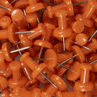 JAM Paper - Punaises colourées - orange - paquet de 100-Gardez vos travaux scolaires, vos travaux de bureau, vos projets artistiques et visuels organisés avec des punaises colourées !