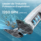 Aiper - PilotFlow V3 Aspirateur de piscine portable pour piscines creusées et hors sol avec une puissance d'aspiration de 21 GPM et une perche télescopique-Charnière universelle et tête d'aspiration rotative pour un nettoyage flexible, élimine les angles morts grâce à une couverture complète