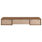 Modway - Render Fixation murale Bois Bureau - Noyer-Plateau de clavier extraitoire
